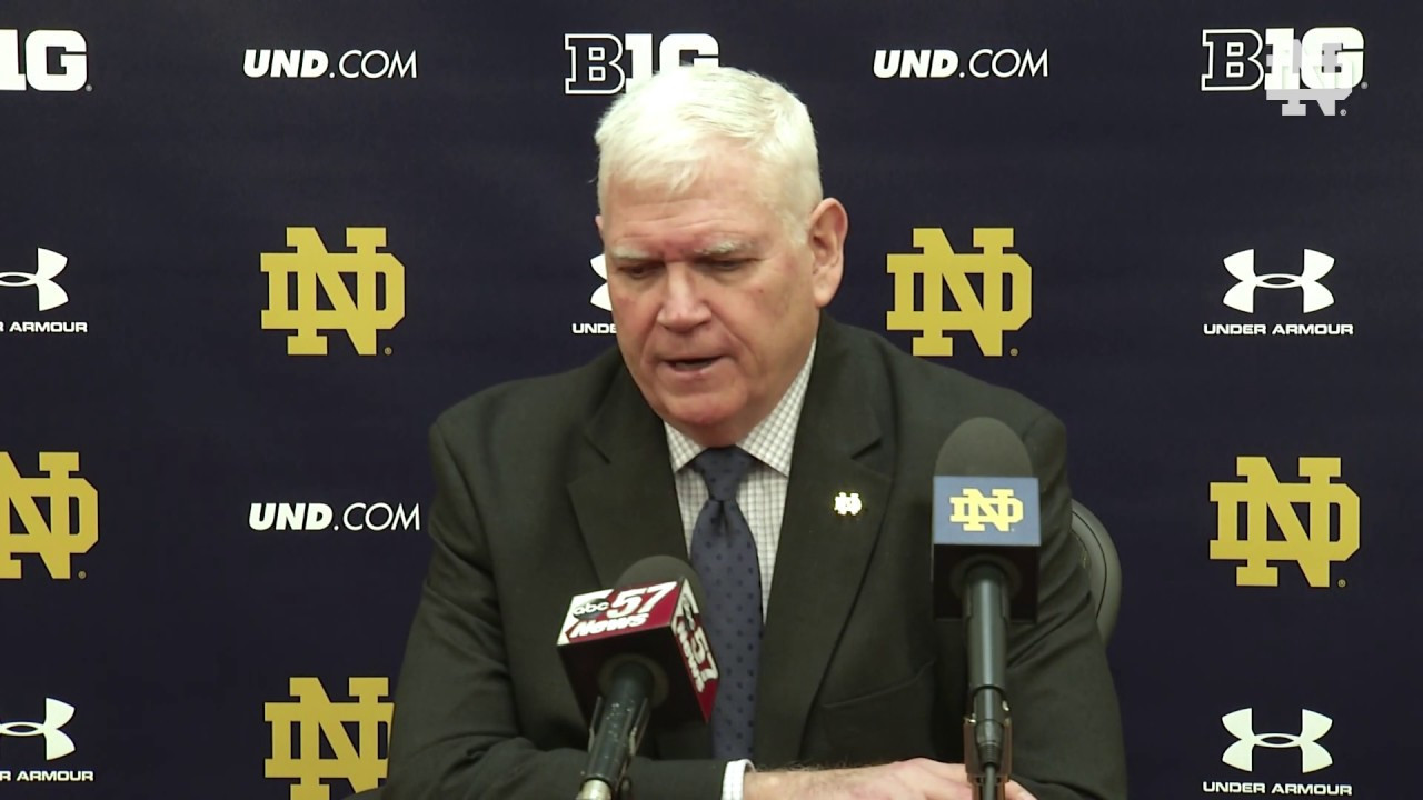 @NDHockey | Jeff Jackson Post-Game Press Conference vs. Michigan (2019)