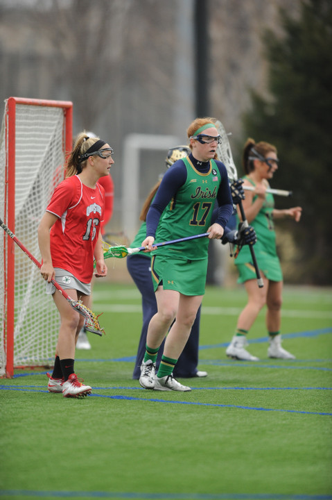 All-America candidates Barbara Sullivan and Jackie Cifarelli are quite familiar with each other, as are their Irish and Buckeye teammates.