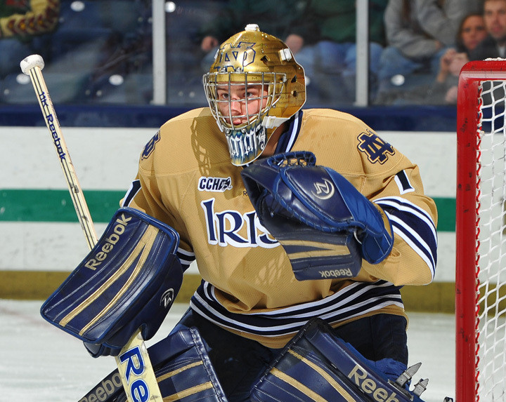 Sophomore goaltender Steven Summerhays made a career-high 40 saves in the 2-1 double overtime loss at Michigan on Friday night.