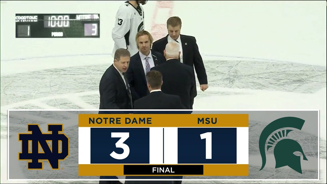 Highlights | @NDHockey at Michigan State, Game 1 (2017)