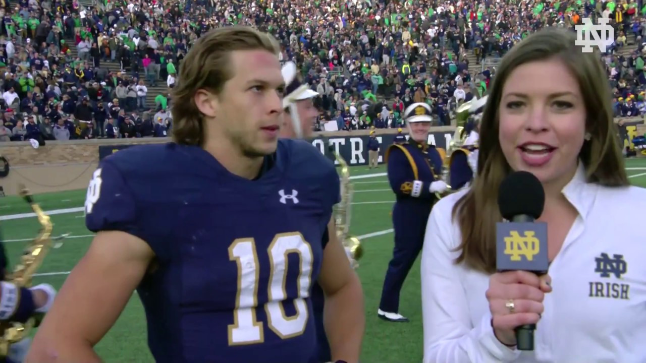 @NDFootball | Chris Finke Post-Game Interview vs. Pittsburgh (2018)