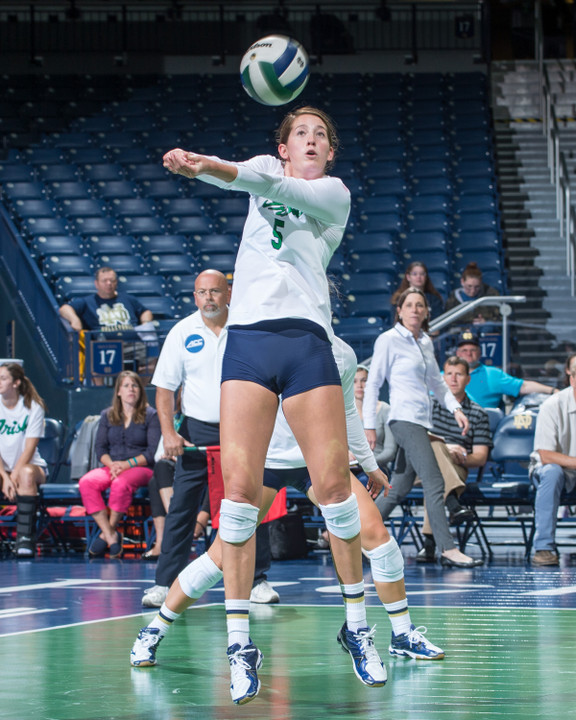 Sophomore Sydney Kuhn had six kills, five digs and two blocks to lead the Irish against Seton Hall Friday.