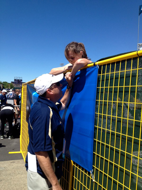 Veteran Notre Dame women's cross country head coach Tim Connelly has tutored numerous All-Americans, with one of his most recent success stories being 2013 graduate Rebecca Tracy.