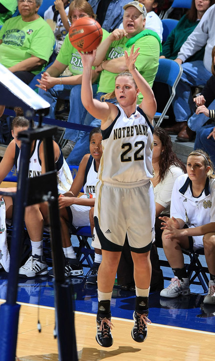 Sophomore guard Brittany Mallory dropped in 13 points and was one of five Irish players to score in double figures during last year's 88-58 win over Boston College at the Joyce Center.