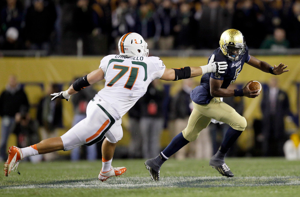No. 9 Irish Remain Undefeated, Overpower Miami 41-3 (AP)