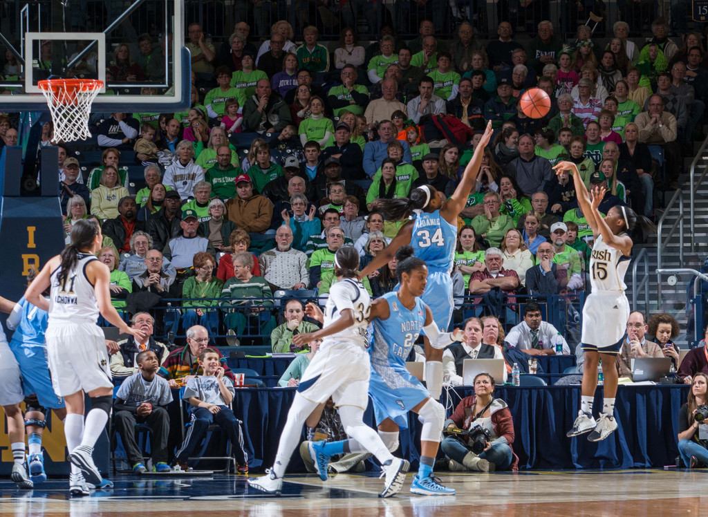 No. 2 Notre Dame vs. No. 14 North Carolina