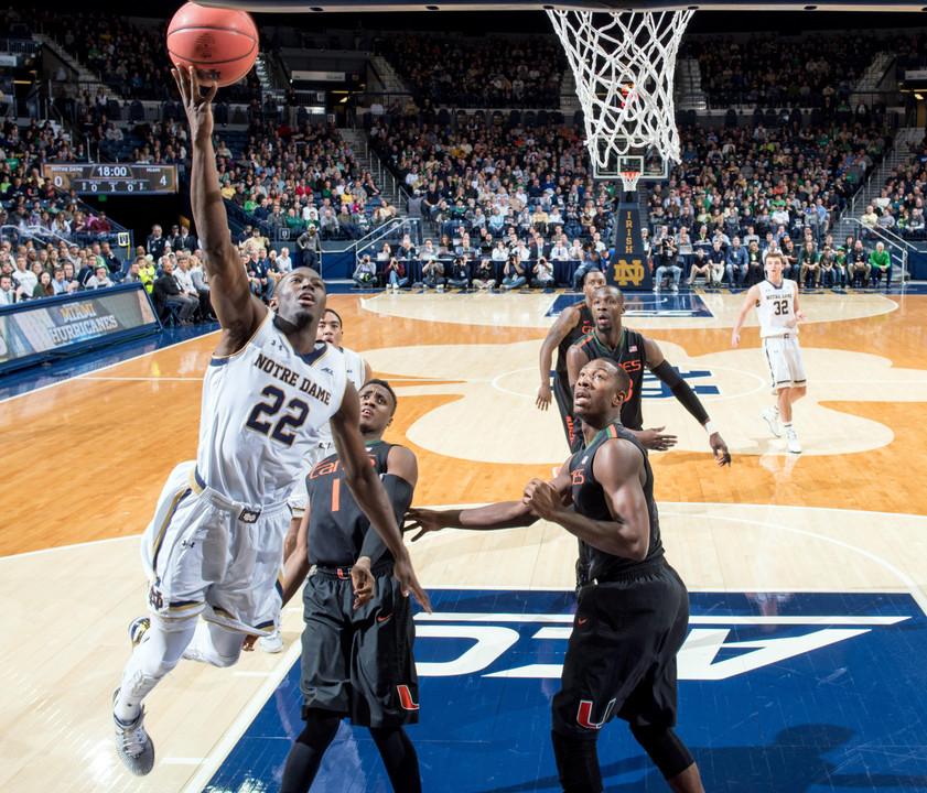 Jerian Grant was 8-of-10 from the field en route to 23 points in Saturday's win over Miami. It was his sixth 20-plus point effort of the season.