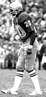 A member of Notre Dame's national championship teams in 1973 and 1977, Luther Bradley is still the Irish all-time leader in interceptions with 17 during his career.