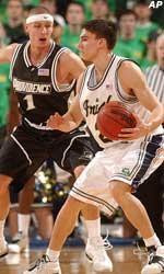 Chris Quinn and Irish will appear on national television 13 times during the 2004-05 campaign.