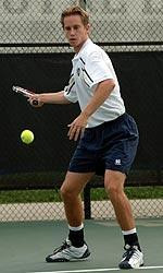 Senior Eric Langenkamp earned his first career win over a nationally-ranked pleyer in the All-American Championships.