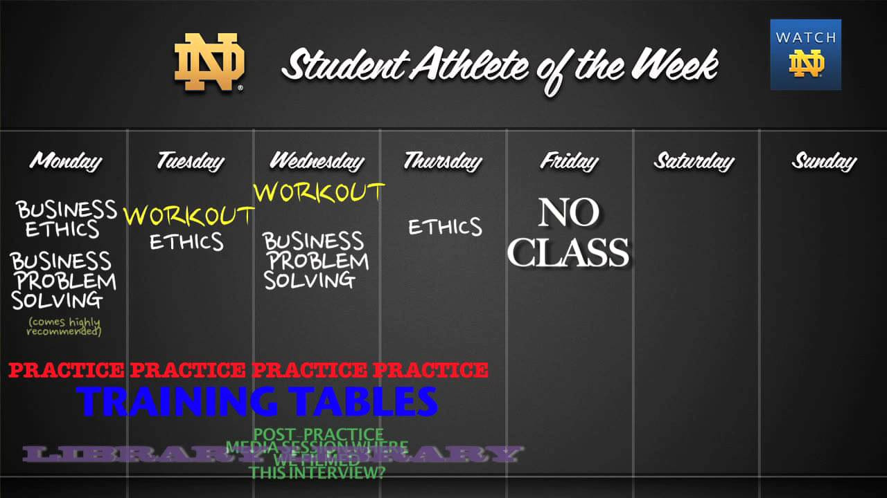Student-Athlete Of The Week - Tommy Rees