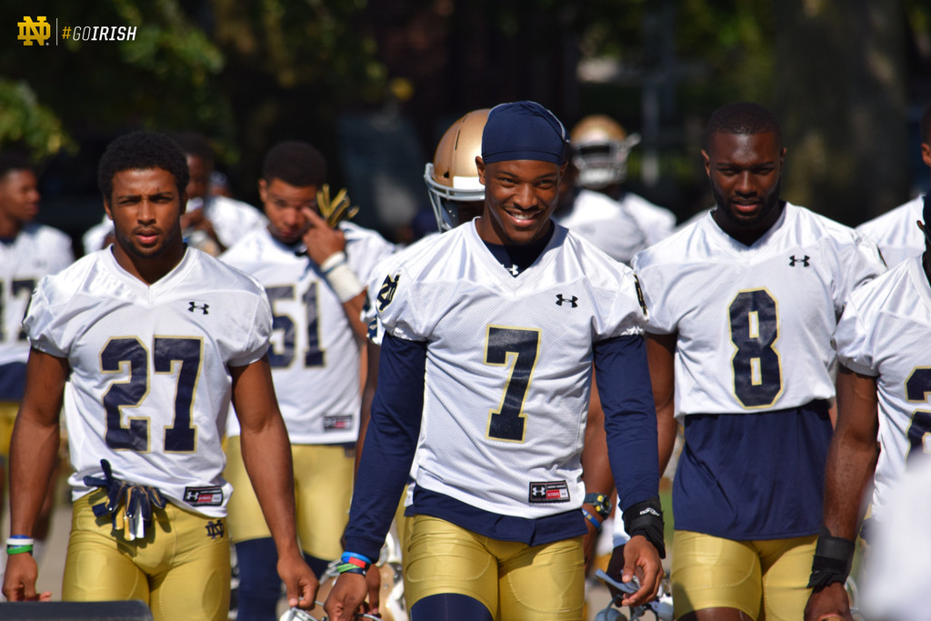 2017 Notre Dame Football Fall Camp - Practice Three