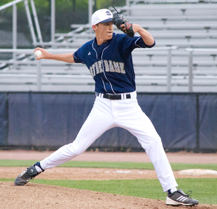 Senior co-caption Sean Fitzgerald takes the mound Saturday to kick off the 2014 season for the Irish.