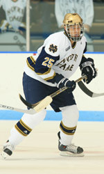 Senior center Christian Hanson scored his second goal of the season in the 3-2 loss to Miami.