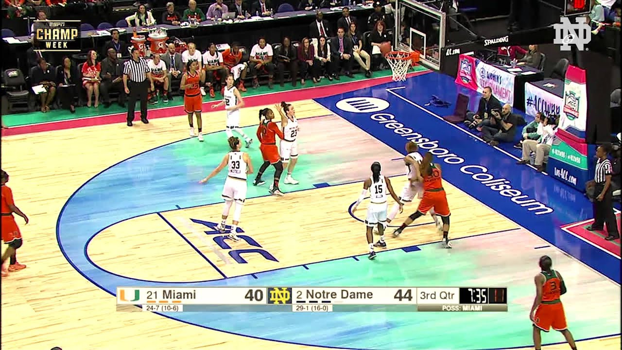 WBB vs. Miami ACC Championship Semifinal Highlights