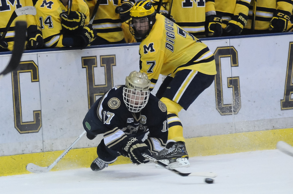 Notre Dame Ice Hockey  vs Michigan Game 2 (CCHA Quarterfinals) on March 10, 2012