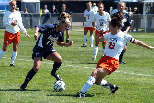 Susan Pinnick's rebound goal ended up being the gamewinner in the 6-1 victory over Cincinnati.