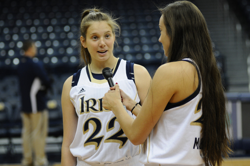 Notre Dame Women's Basketball Media Day 10-11-2012