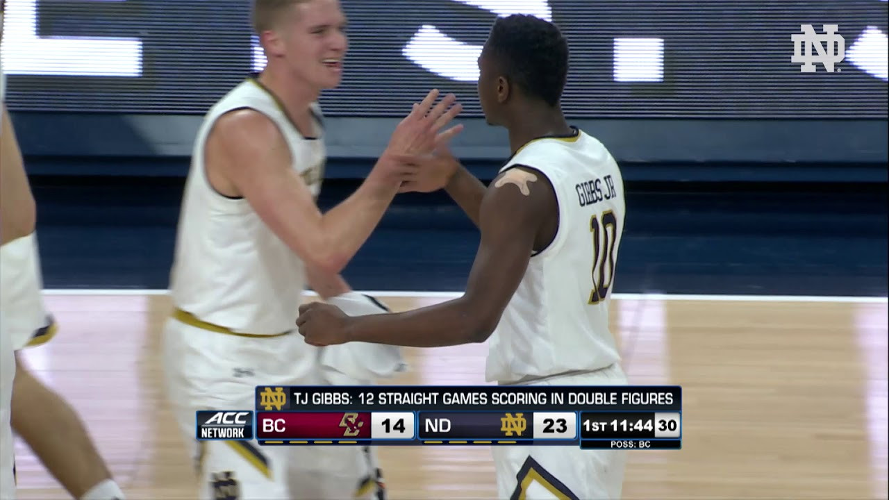 Highlights | @NDmbb vs Boston College (2018)