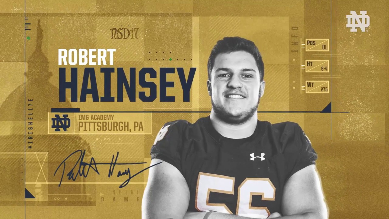 Robert Hainsey Highlights - Notre Dame Football - NSD17