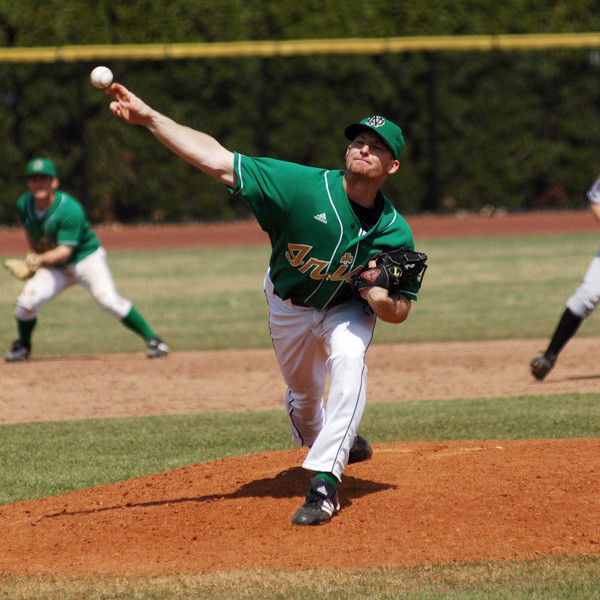 Eric Maust pitched 8.2 innings in the win.