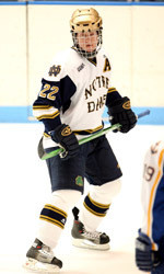 Jason Paige picked up his first goal of the season in Notre Dame's 6-1 win over Providence College.