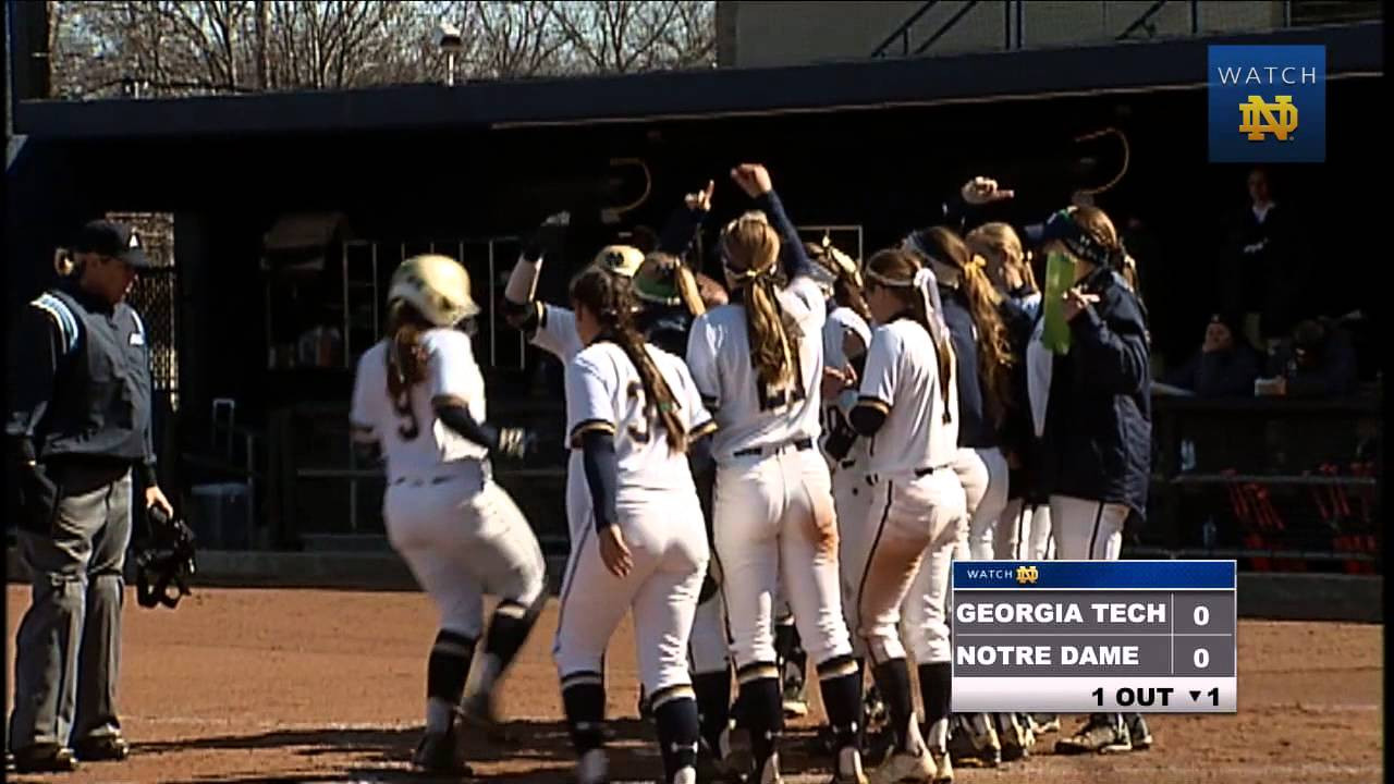 Notre Dame vs. Georgia Tech Softball Highlights