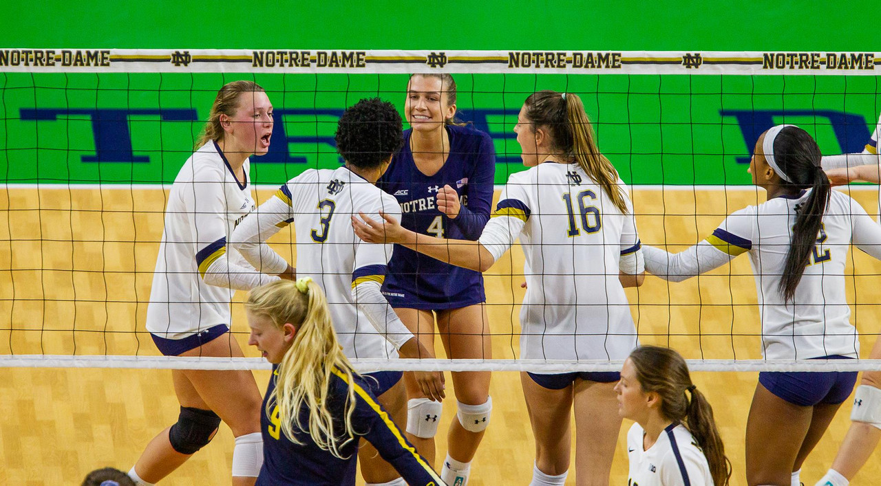 Team Celebration vs. Michigan (9-20-18)