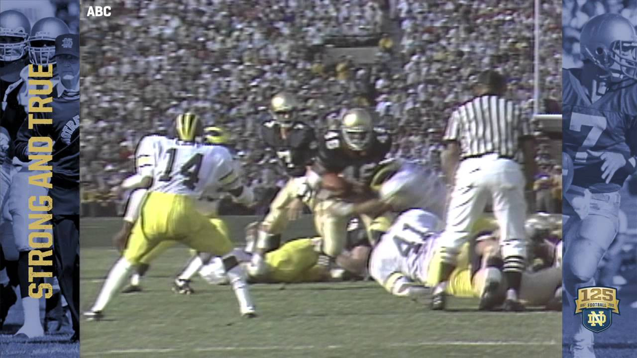 1986 vs. Michigan - 125 Years of Notre Dame Football - Moment #019