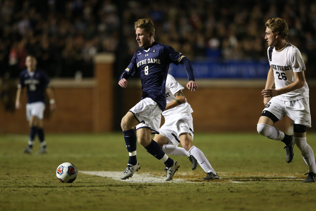 Forward Jon Gallagher has tallied two goals over Notre Dame's first three games played this spring