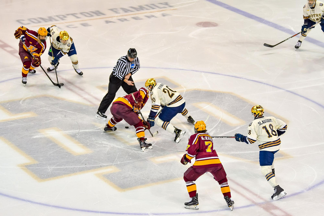 faceoff vs. Minnesota