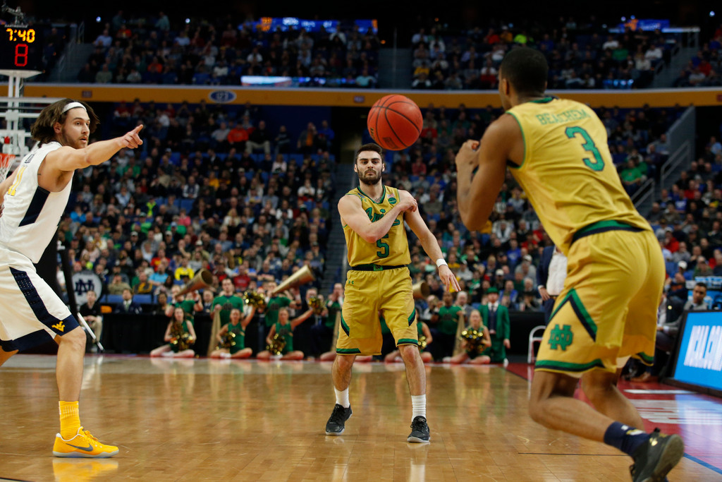 Notre Dame 71, West Virginia 83 (NCAA Second Round)