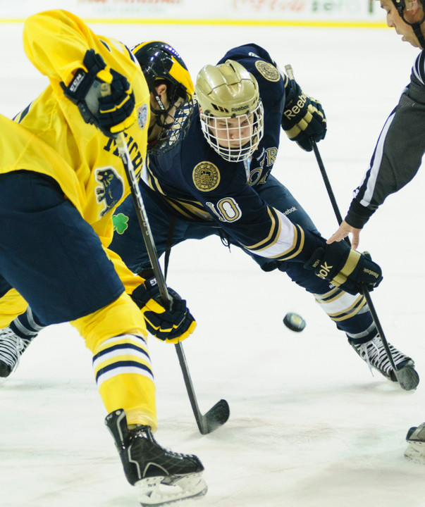 Junior center David Gerths and the Irish travel to Bowling Green on Tuesday night.