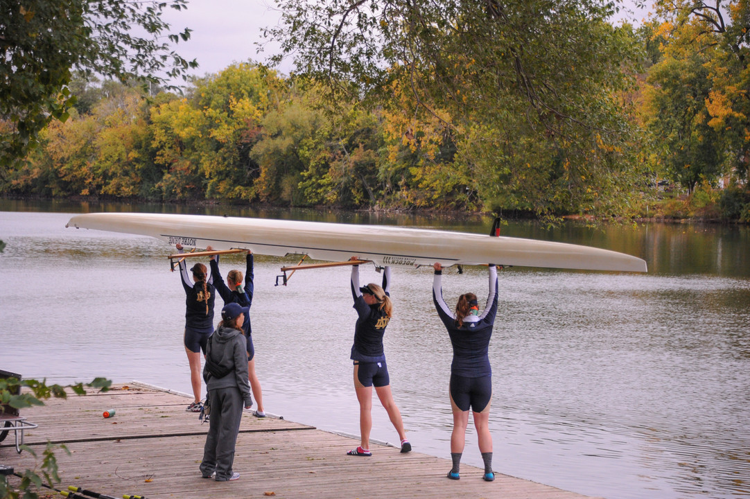 Notre Dame won its second straight Dale England Cup on Saturday on Lake Lemon