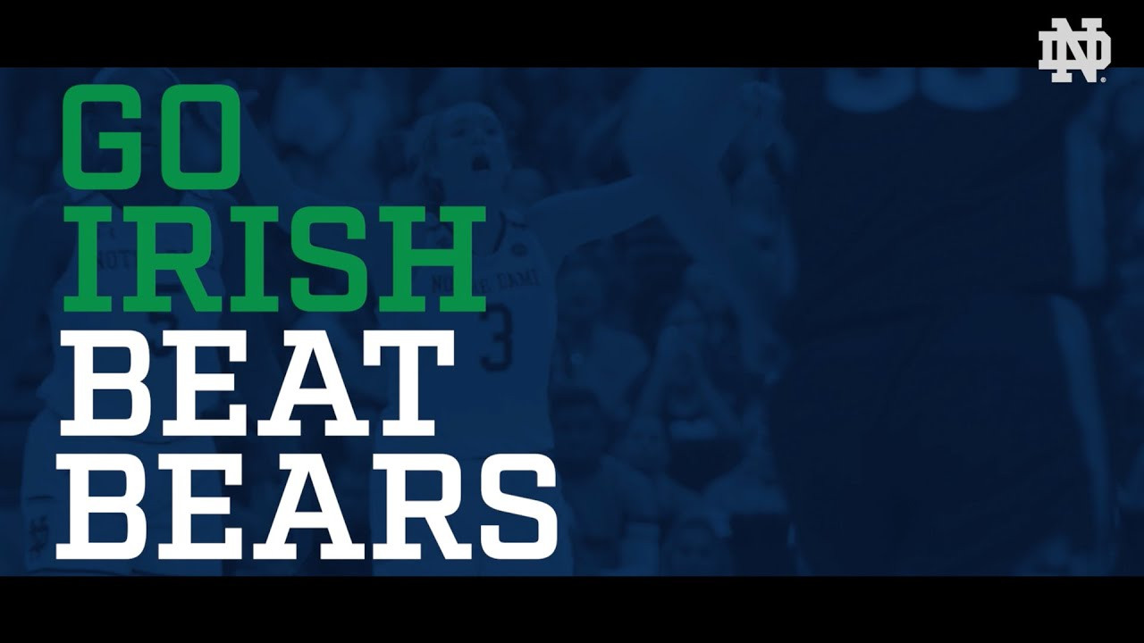 @NDWBB | Go Irish. Beat Bears. (2019)