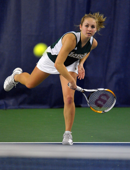 Senior Cosmina Ciobanu advanced to the semifinals of the doubles competition at the Wildcat Fall Invitational with partner Colleen Rielley.