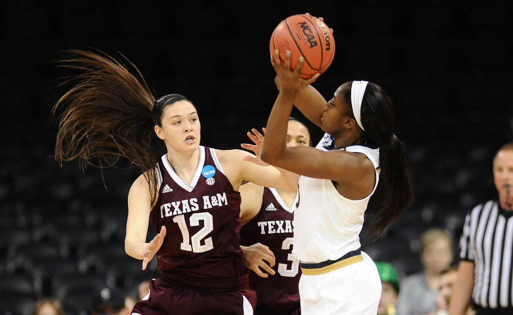 NCAA Sweet 16: ND WBB vs. Texas A&M (USATSI)