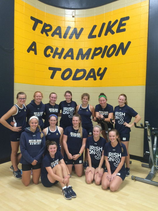 Irish rowers who are enrolled in Notre Dame's College of Engineering.