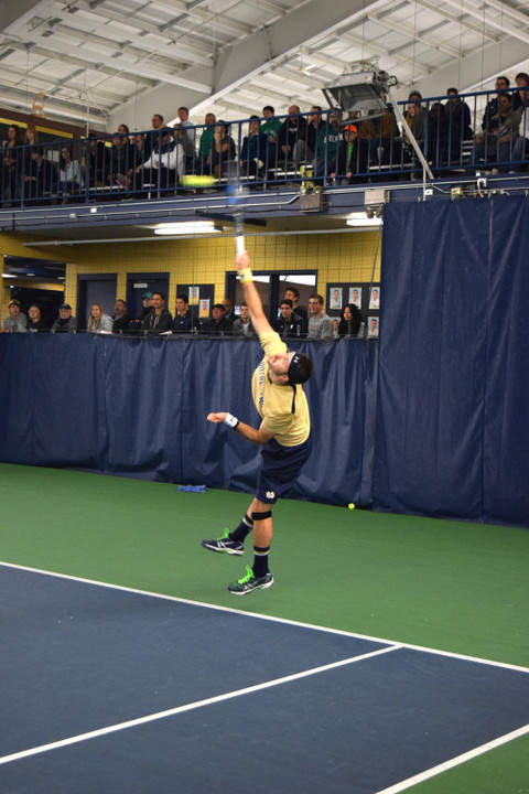 Senior Billy Pecor picked up a win each in doubles and singles, including an upset over No. 6 Max Schnur and Ashok Narayana with partner Alex Lawson.
