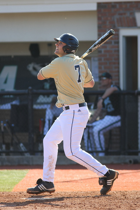 Sophomore LF Eric Jagielo drilled a three-run home run in the nightcap.