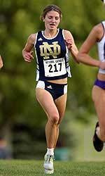 Jennifer Richard and the fourth-ranked Notre Dame women's cross country team opens the 2004 season at Valparaiso.