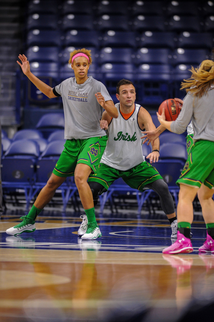 ND Women's Basketball Practice Players