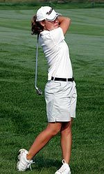 Lauren Gebauer will look to continue her fine senior season as she will tee it up from the No. 2 spot for the Irish on Friday.