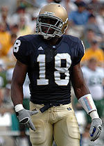 Chinedum Ndukwe can usually be found around the ball on the football field.  This season, he's had a hand in seven of Notre Dame's 16 forced turnovers.  The junior safety has recovered four fumbles, intercepted two passes and has forced a fumble in the first seven games of the year.