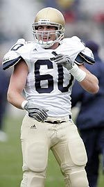 Casey Cullen in action during the 2005 Blue-Gold Game.