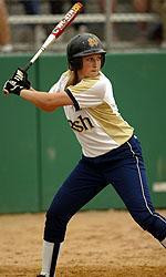 Liz Hartmann drilled a three-run home run in the top of the seventh to push Notre Dame to a 4-1 victory over Eastern Michigan on Sunday, March 20.