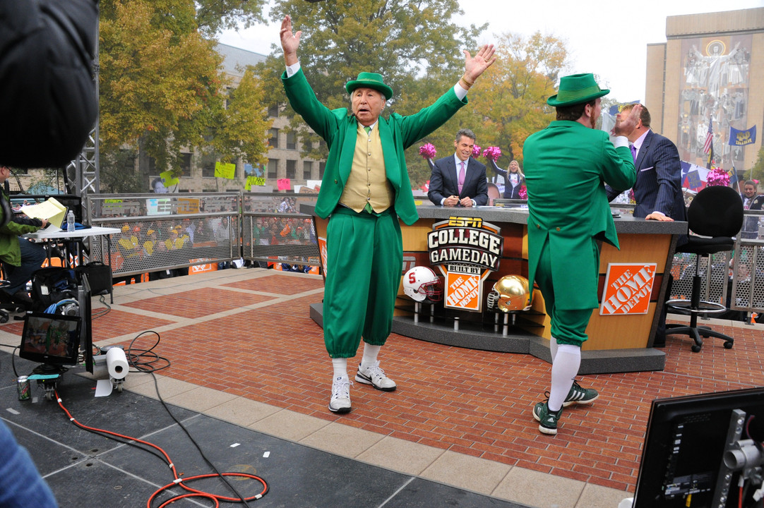 ESPN College GameDay analyst Lee Corso finally selected the Irish during his famous picks segment on Saturday morning.