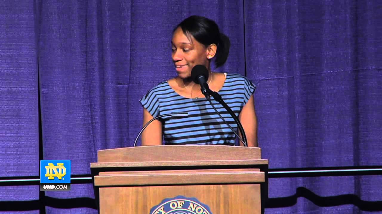 Kaila Turner Senior Speech - Notre Dame Women' Basketball