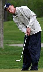 Mark Baldwin is raked No. 54 and leads the Irish with a 72.07 stroke average.