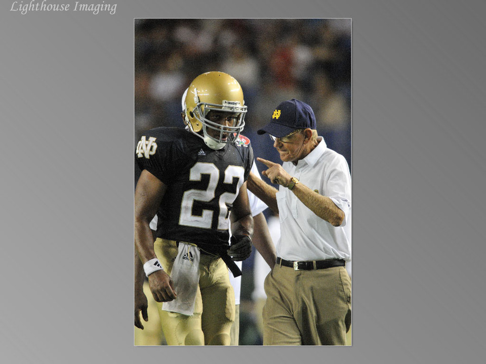 Lou Holtz returned to the sideline for his final game as head coach of the Notre Dame Legends Team in the Japan Bowl.